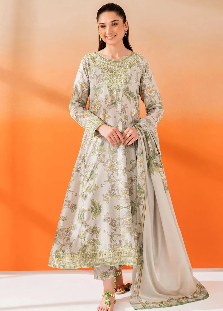 Panache Apparel Pret Printed Lawn 3 Piece Suit Cendre