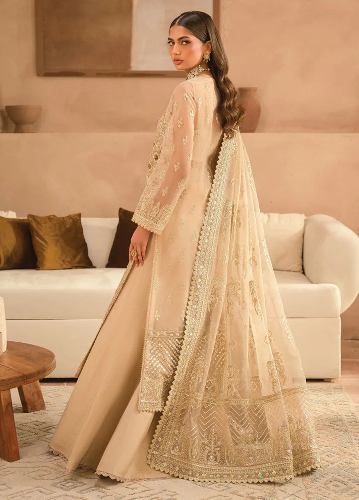 Panache by Ayzel Embroidered Organza Suit Unstitched 3 Piece AAF24PF D-08 Rusa - Formals Collection