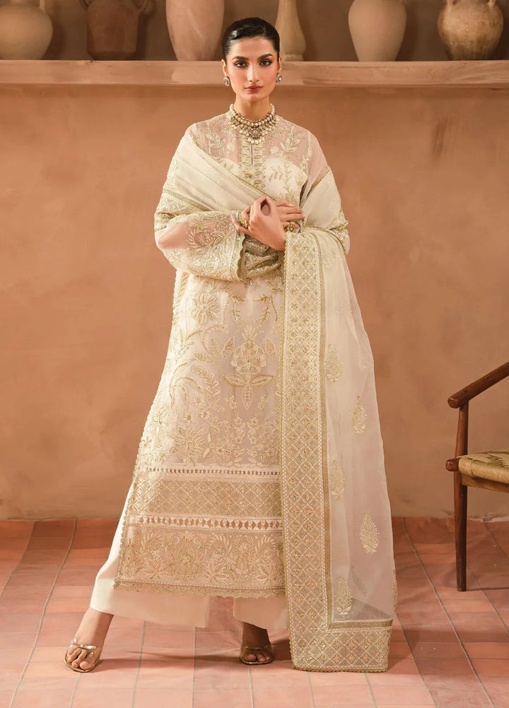 Panache by Ayzel Embroidered Organza Suit Unstitched 3 Piece AAF24PF D-09 Esfir - Formals Collection