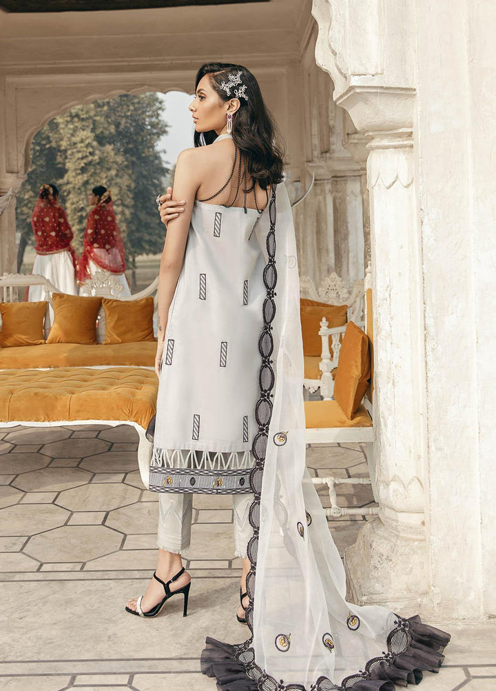 Dastaan By Panache Embroidered Lawn Suits Unstitched 3 Piece PN21D 03 - Luxury Collection