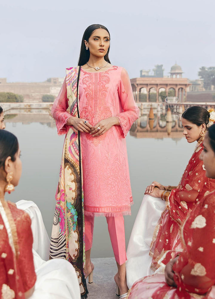 Dastaan By Panache Embroidered Lawn Suits Unstitched 3 Piece PN21D 11 - Luxury Collection