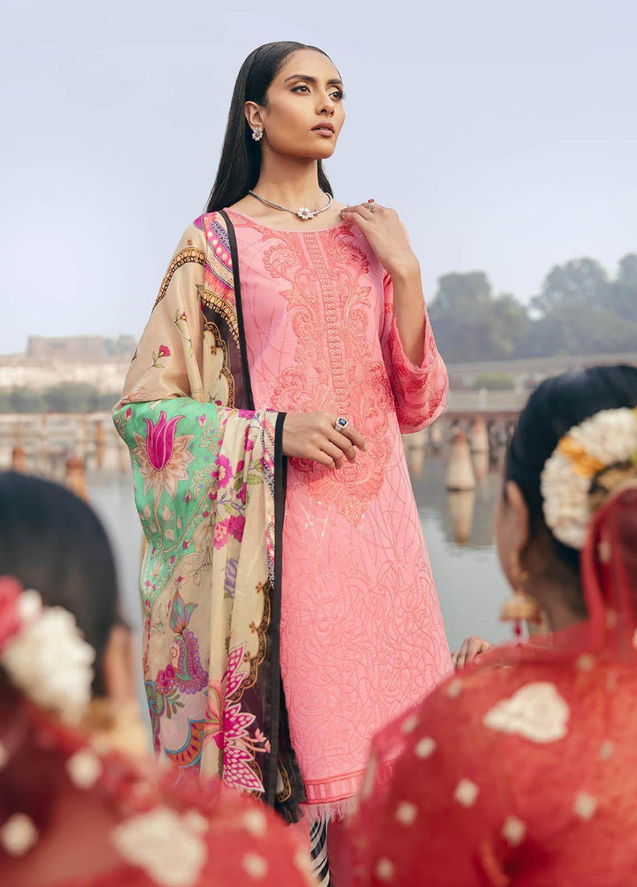 Dastaan By Panache Embroidered Lawn Suits Unstitched 3 Piece PN21D 11 - Luxury Collection