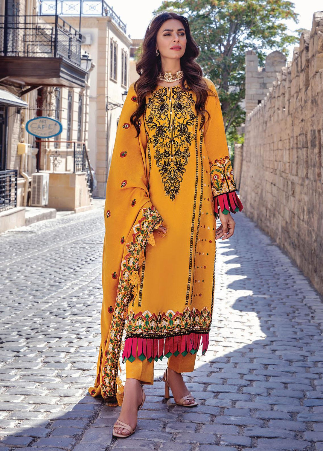 Panache By Puri Fabrics Embroidered Suits Unstitched 3 Piece PF22W 08 - Winter Collection