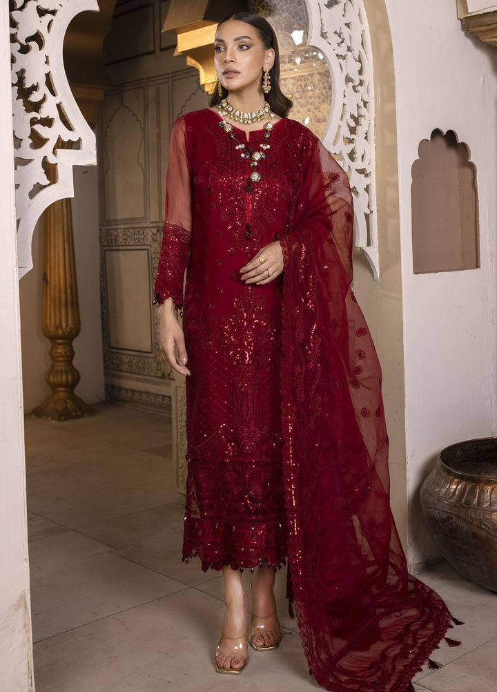 Pari Naaz By Neeshay Embroidered Organza Suits Unstitched 4 Piece NSH23PN Ziba - Wedding Collection