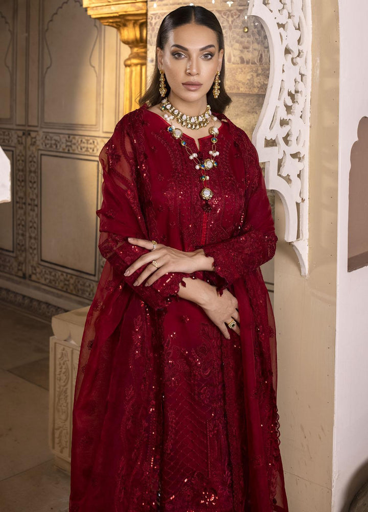 Pari Naaz By Neeshay Embroidered Organza Suits Unstitched 4 Piece NSH23PN Ziba - Wedding Collection