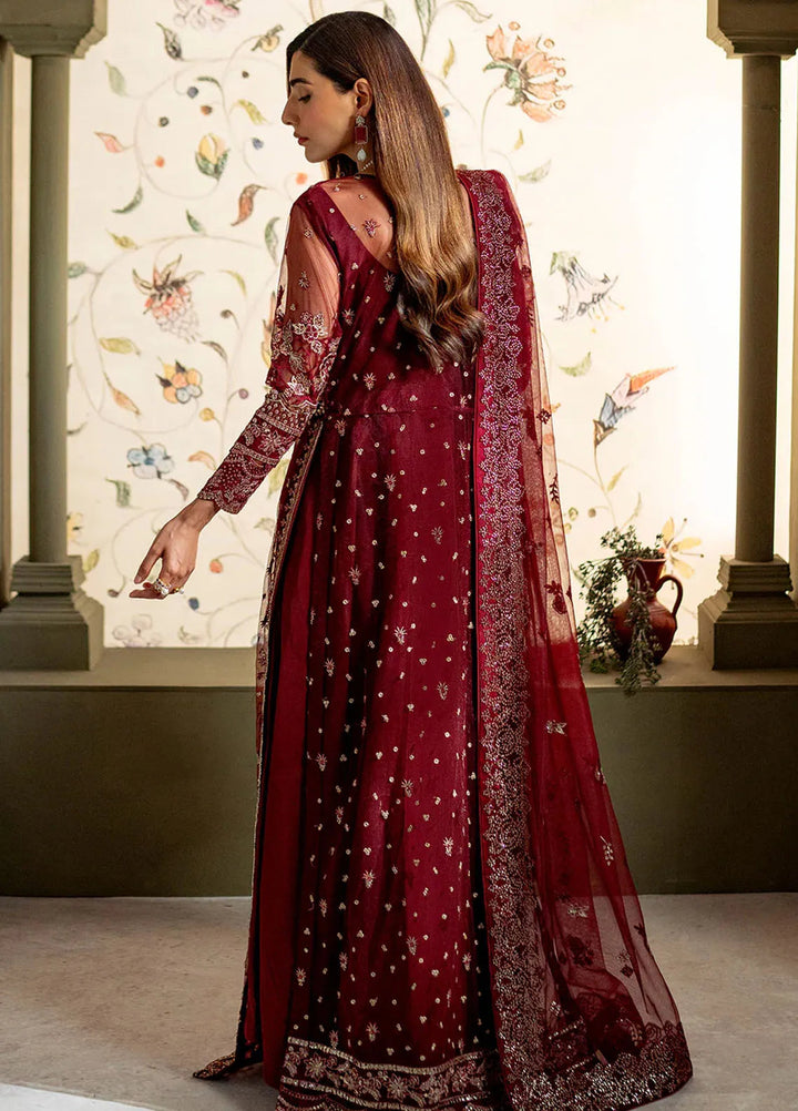 Parinaaz By Neeshay Embroidered Net Suit Unstitched 3 Piece NSH24P Suri - Formal Collection