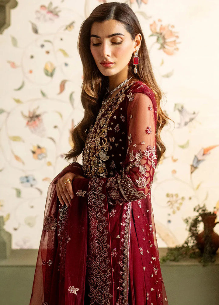Parinaaz By Neeshay Embroidered Net Suit Unstitched 3 Piece NSH24P Suri - Formal Collection