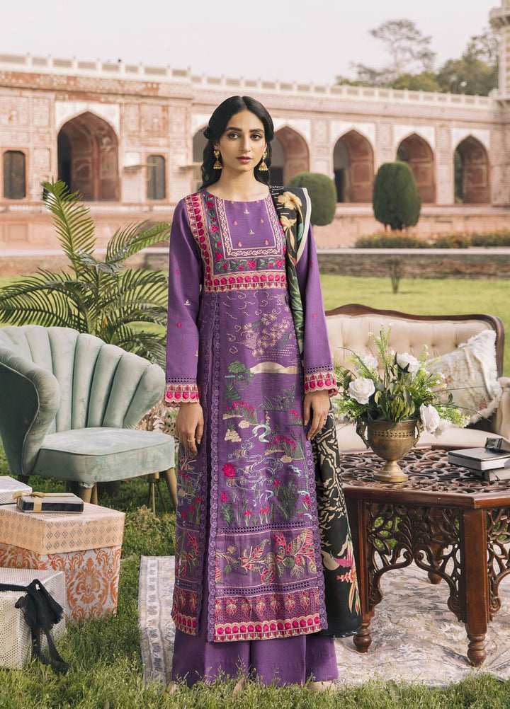 Parishay Embroidered Lawn Suits Unstitched 3 Piece PRS22FE Kompal - Festive Collection