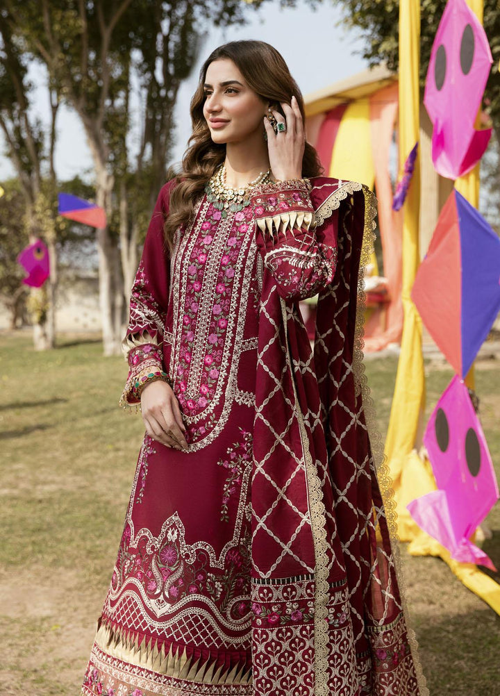 Parishay Embroidered Lawn Suits Unstitched 3 Piece PR23LL D-03 - Luxury Summer Collection