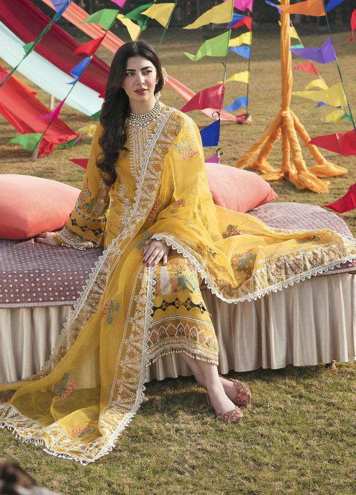Parishay Embroidered Lawn Suits Unstitched 3 Piece PR23LL D-09 - Luxury Summer Collection