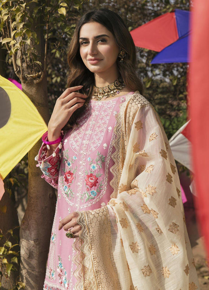 Parishay Embroidered Lawn Suits Unstitched 3 Piece PR23LL D-10 - Luxury Summer Collection
