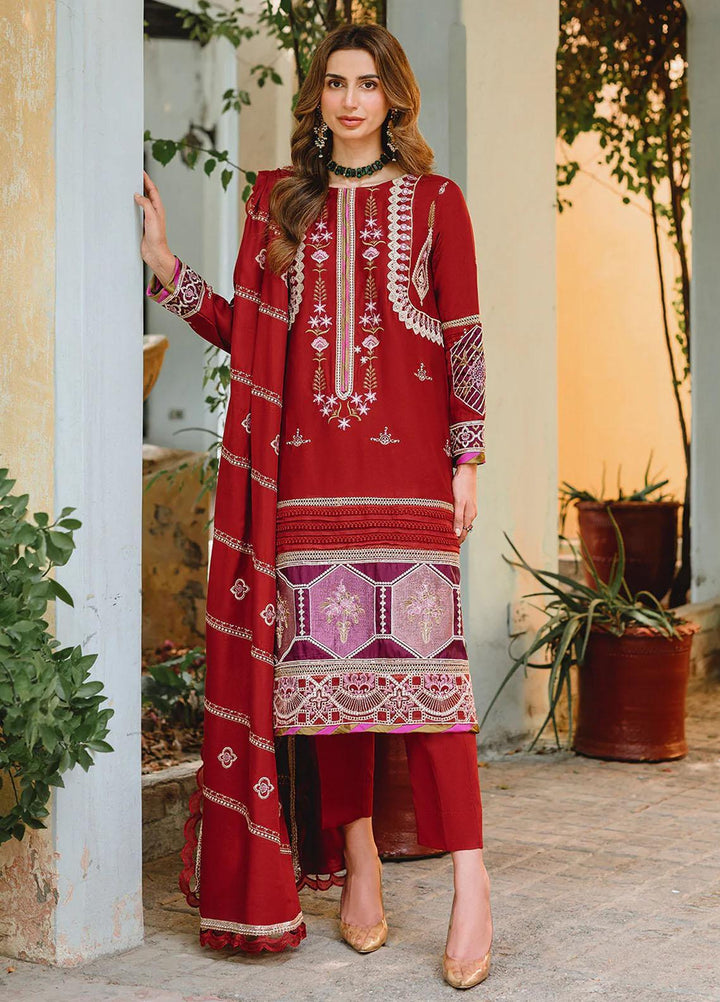 Parishay Embroidered Corduroy Suits Unstitched 3 Piece PRS22LW D-10 - Winter Collection