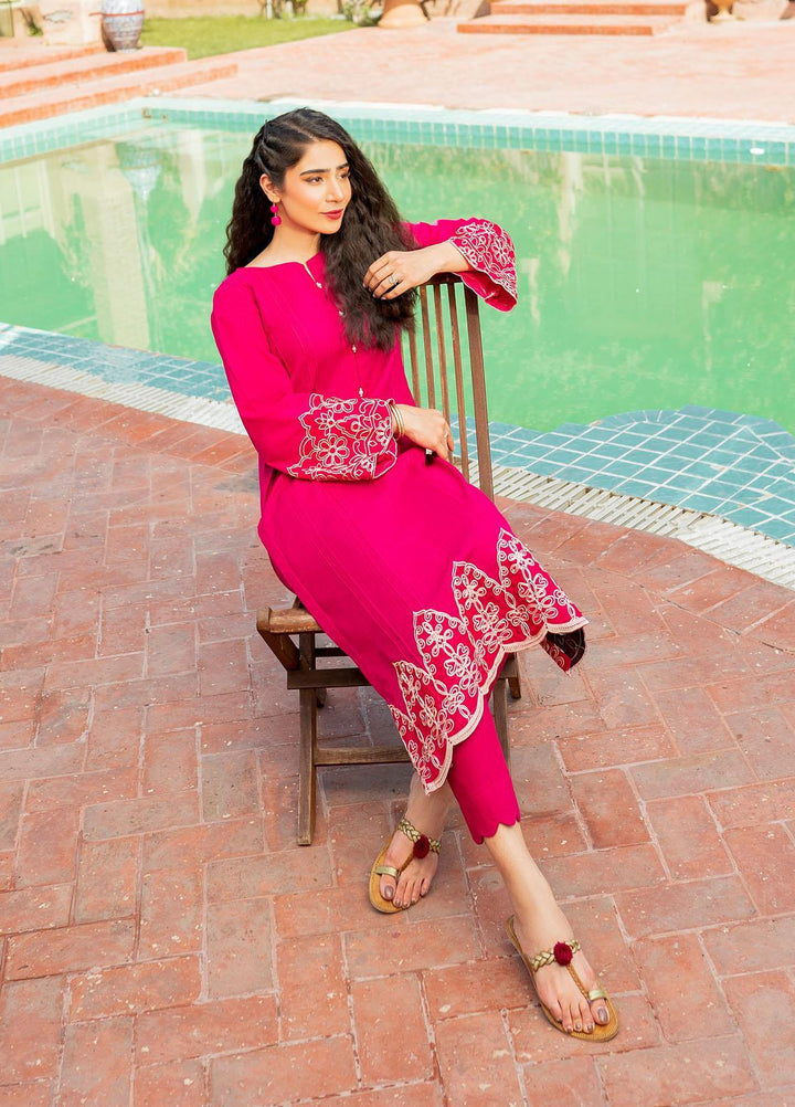 Parishay Casual Pret  Lawn 2 Piece Suit PRS22SP Dazzle Rose