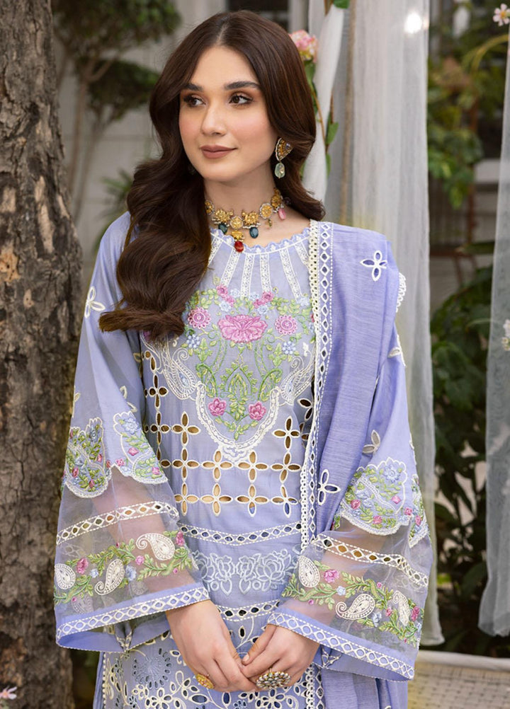 Parishay Embroidered Schiffli Suits Unstitched 3 Piece PR23LL-E2 LLE-02 - Luxury Collection