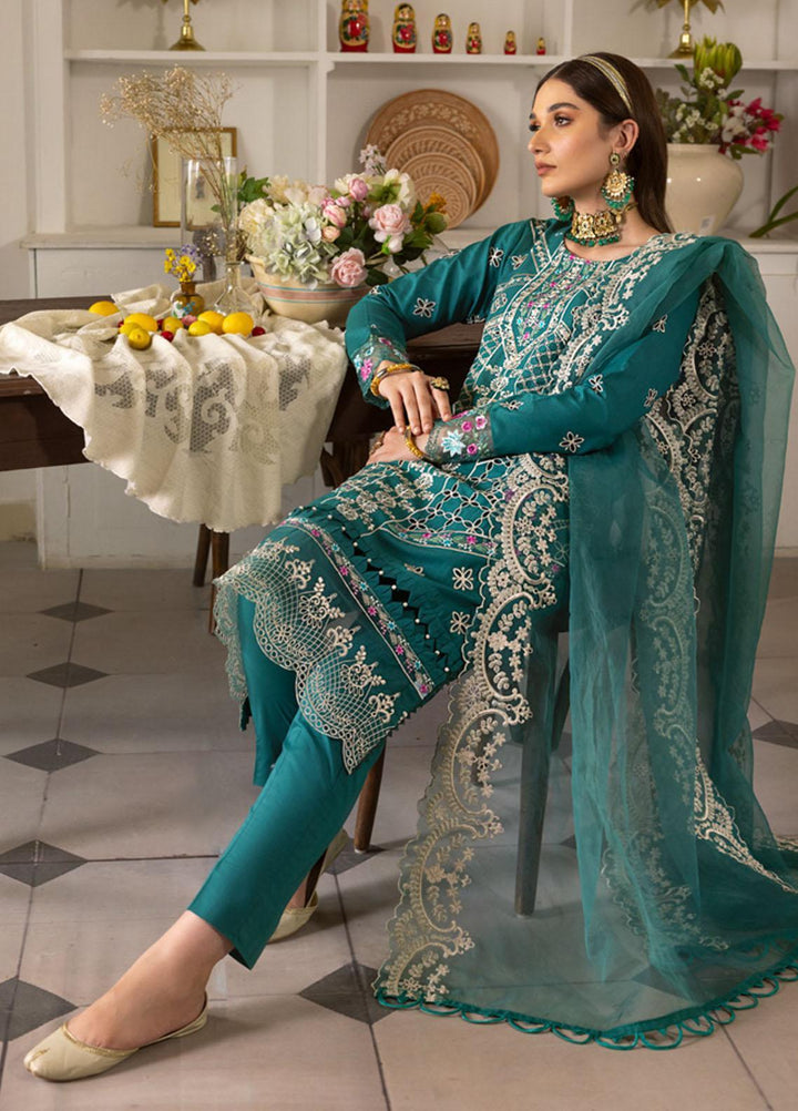 Parishay Embroidered Schiffli Suits Unstitched 3 Piece PR23LL-E2 LLE-10 - Luxury Collection