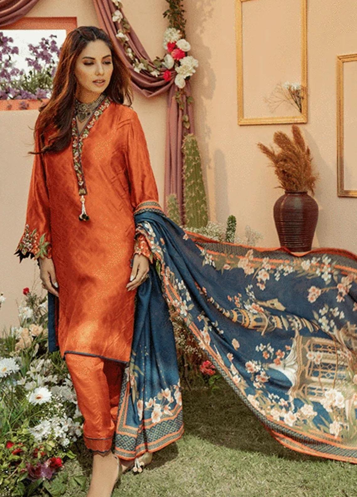 Parishey By Zaaviay Embroidered Chiffon Suits Unstitched 3 Piece ZV21P AYZAL  - Luxury Collection main image 1