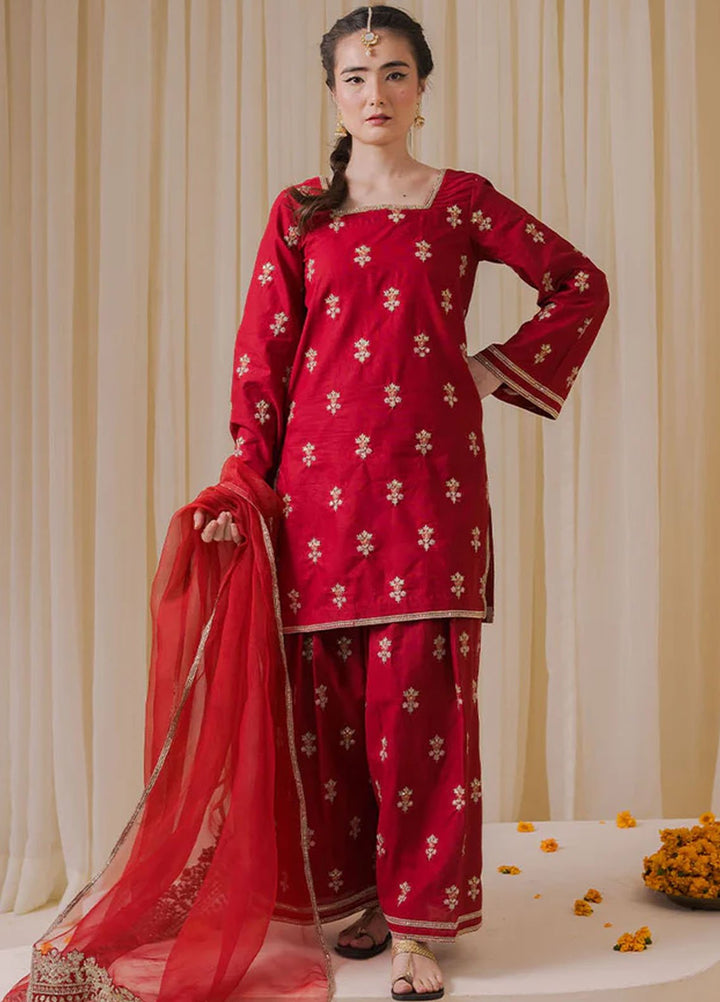 Pashma Khan Embroidered 3 Piece Suit Emaan