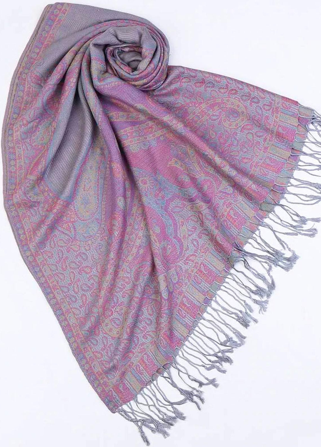 Abaya pk Cashmere Hijab ABA22HB PINKISH GREY CASHMERE - Pashmina Hijabs