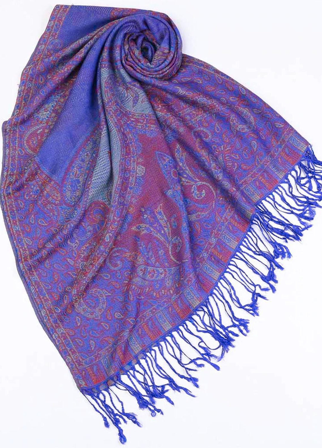 Abaya pk Cashmere Hijab ABA22HB ELECTRIC BLUE CASHMERE - Pashmina Hijabs