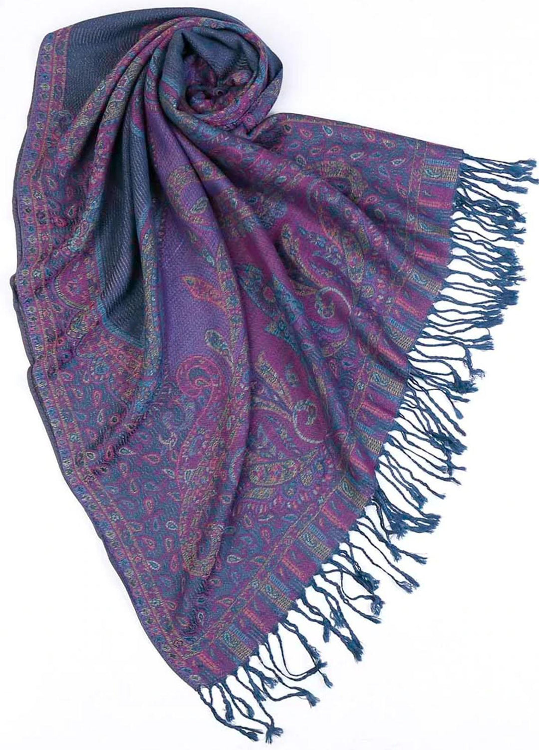 Abaya pk Cashmere Hijab ABA22HB EVERGREEN TEAL CASHMERE - Pashmina Hijabs