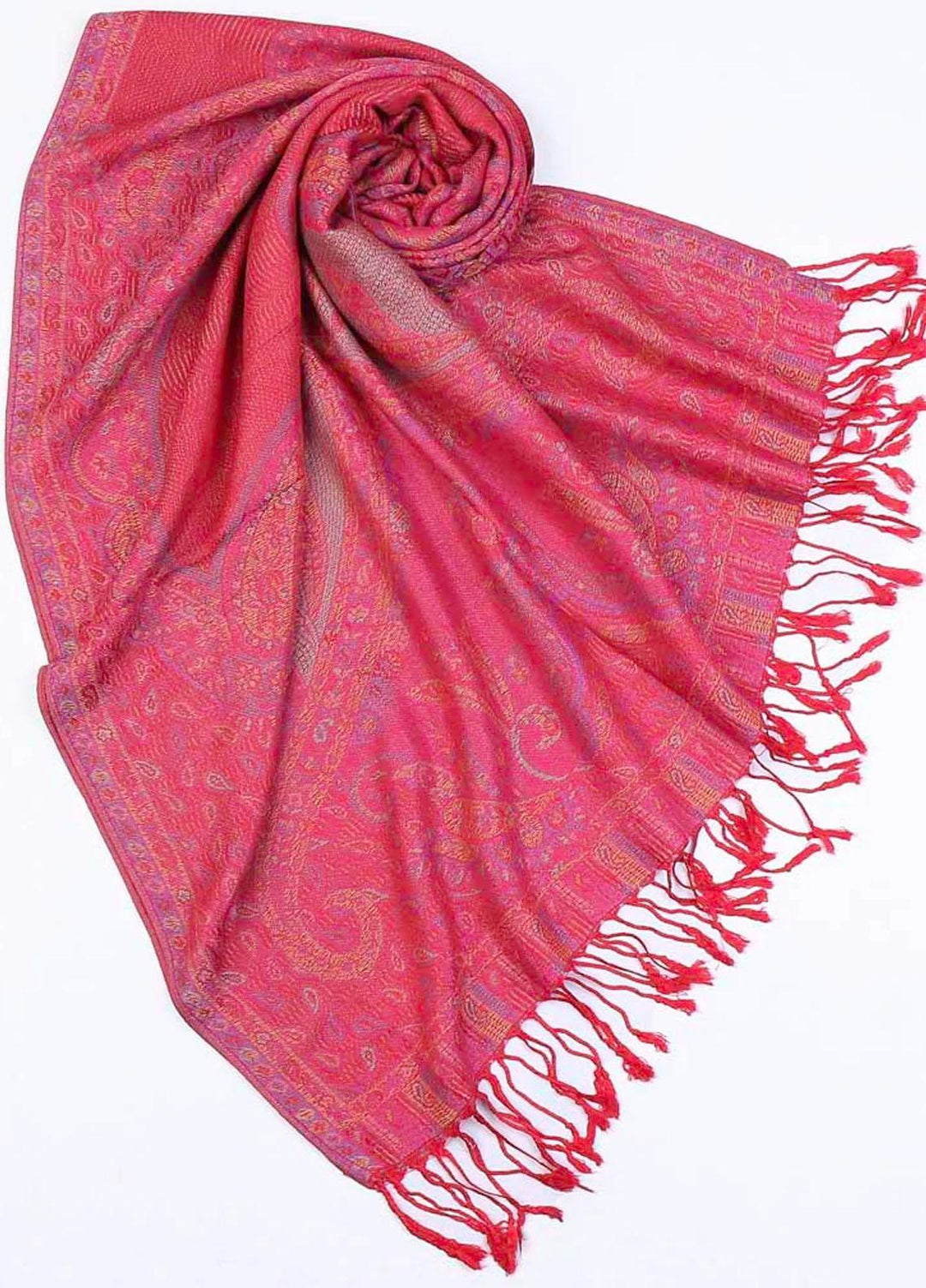 Abaya pk Cashmere Hijab ABA22HB MOONLIGHT RED CASHMERE - Pashmina Hijabs