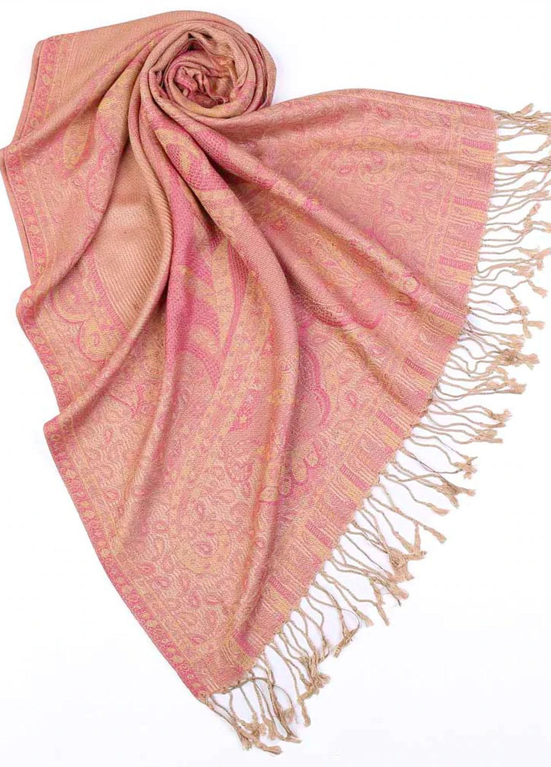 Abaya pk Cashmere Hijab ABA22HB PEACH PINK CASHMERE - Pashmina Hijabs