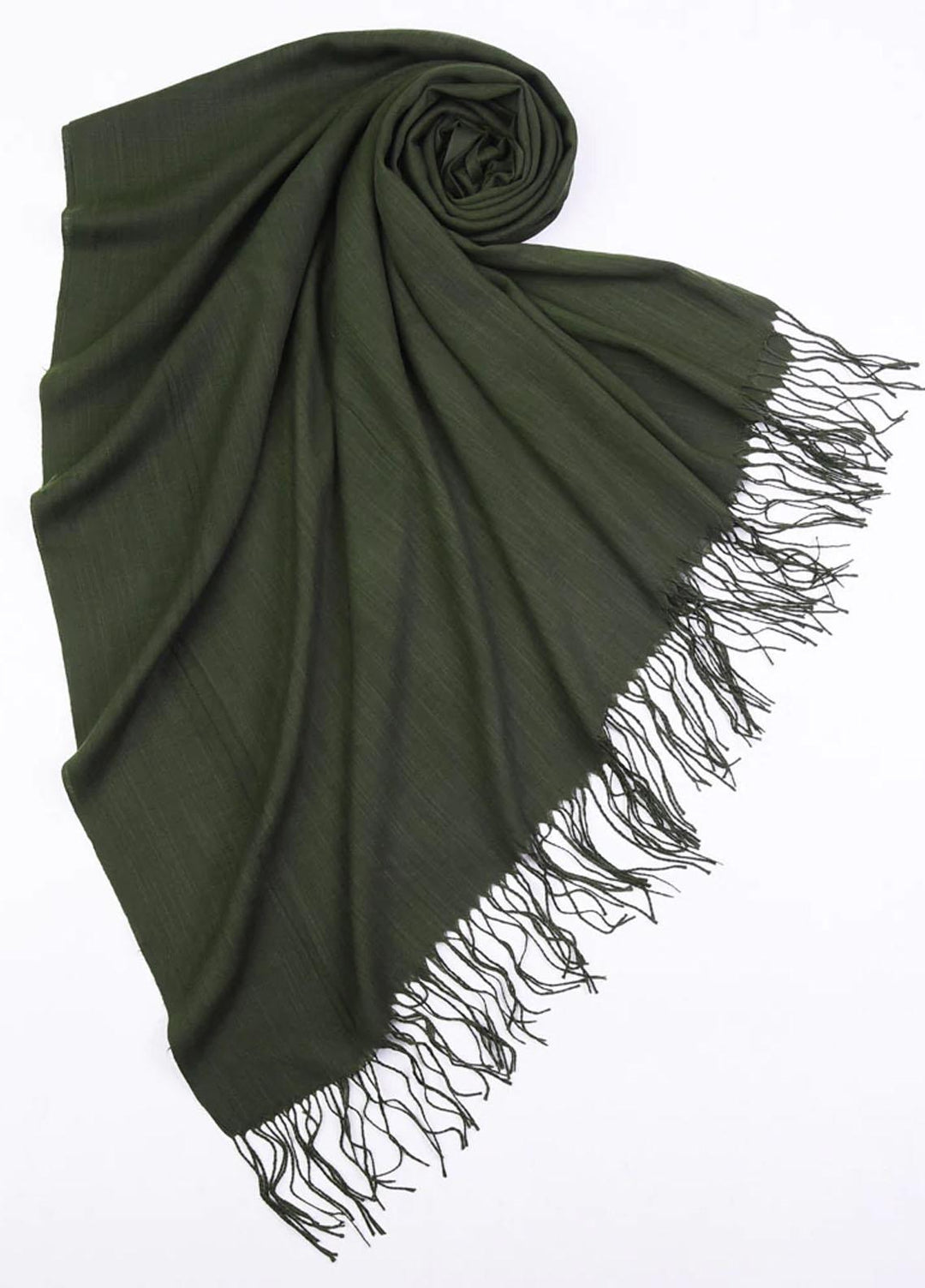 Abaya pk Cashmere Hijab ABA22HB OLIVE CASHMERE - Pashmina Hijabs