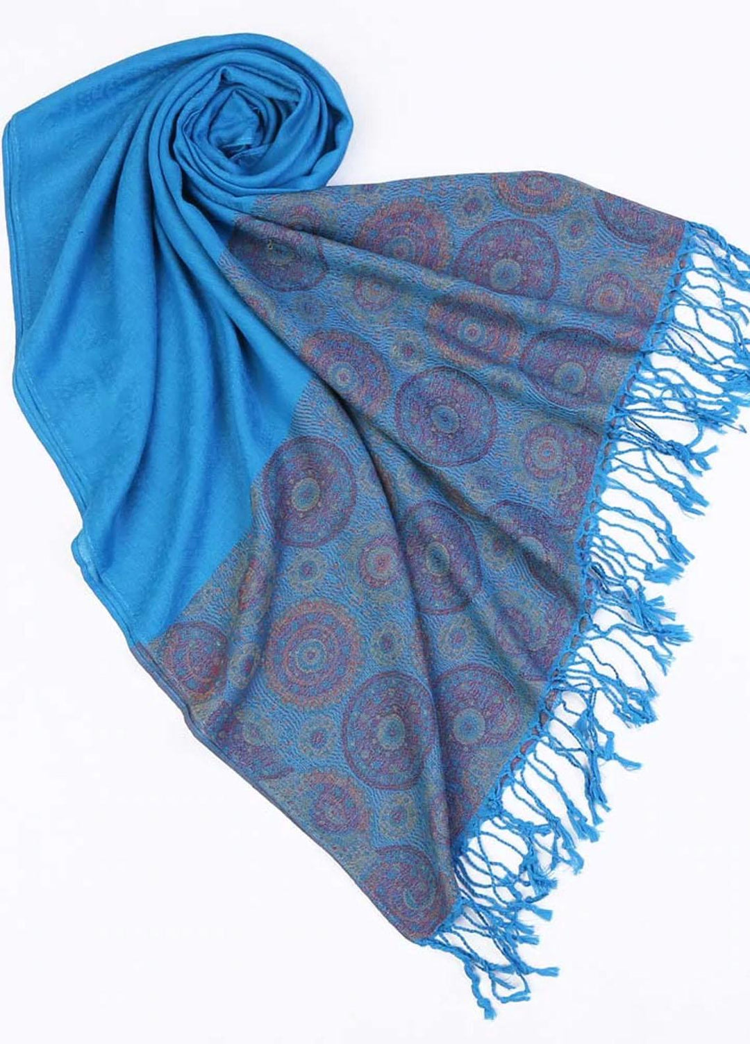 Abaya pk  Pashmina  Hijab ABA22HB EGYPTIAN BLUE PASHMINA - Pashmina Hijabs