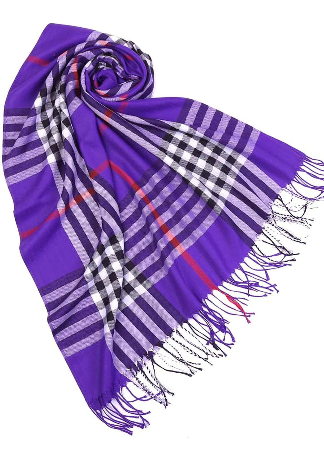 Abaya pk Pashmina Hijab ABA22HB PURPLE PLAID - Pashmina Hijabs