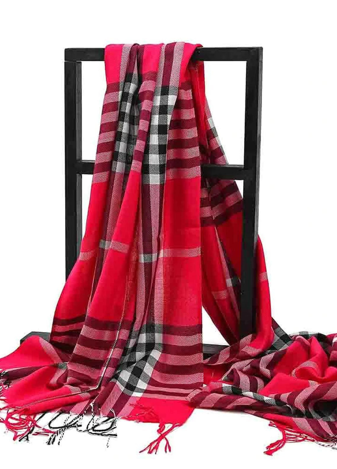 Abaya pk Pashmina Hijab ABA22HB MAGENTA PLAID - Pashmina Hijabs