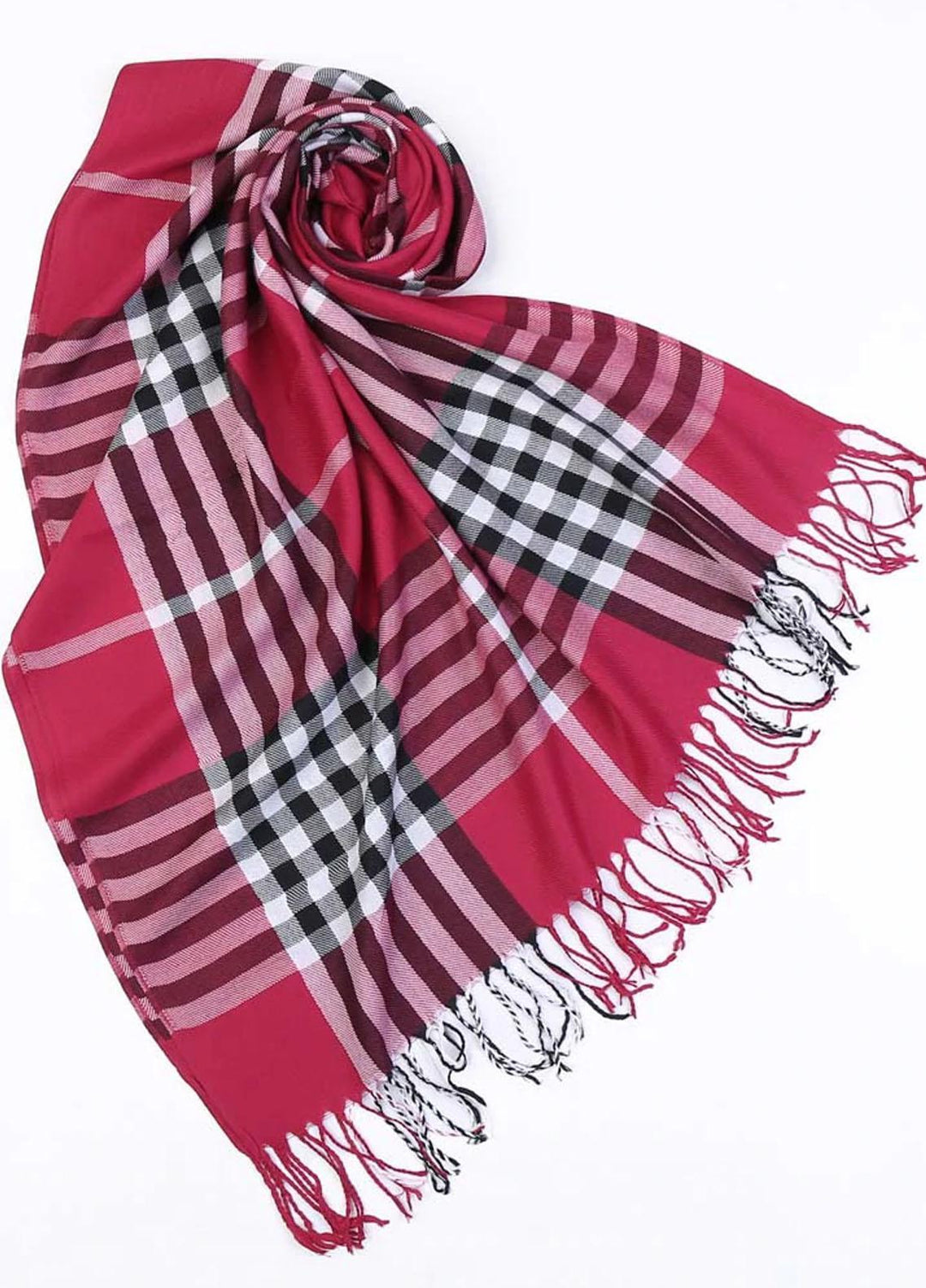 Abaya pk Pashmina Hijab ABA22HB CHERRY PLAID - Pashmina Hijabs