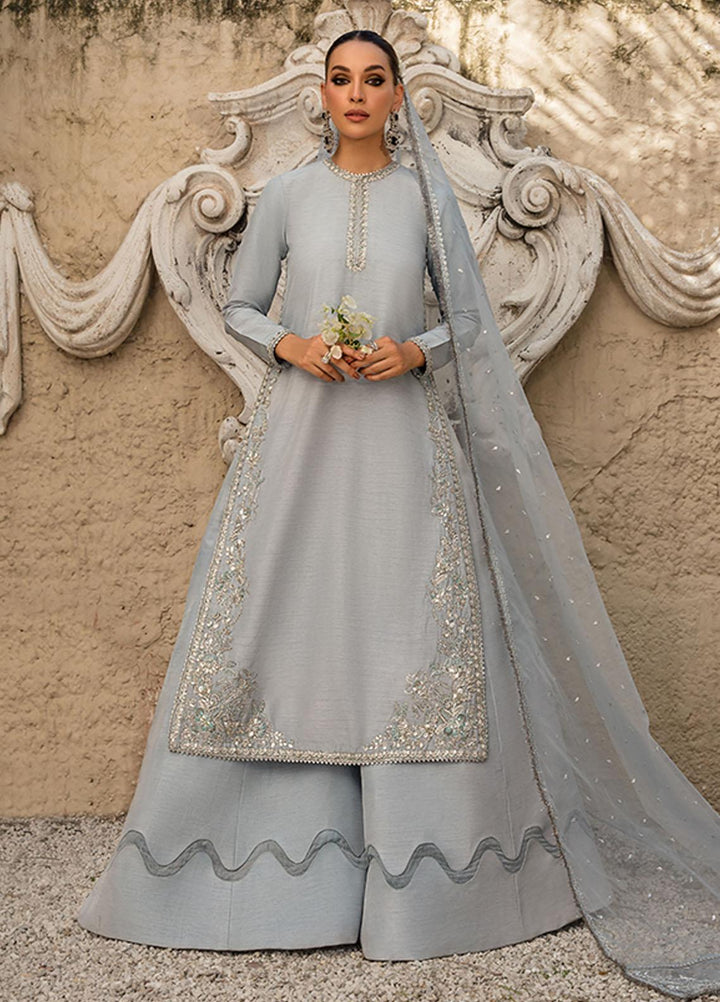 Saffron Pret Embroidered  3 Piece Suit 04 Midnight Blue