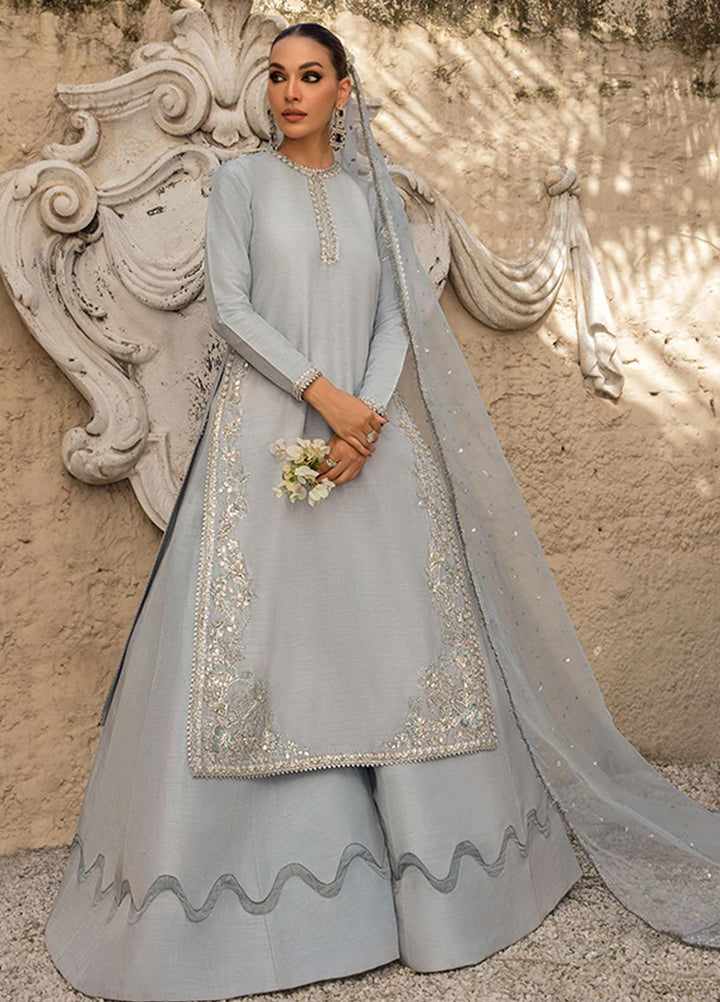 Saffron Pret Embroidered  3 Piece Suit 04 Midnight Blue