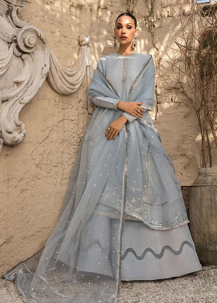 Saffron Pret Embroidered  3 Piece Suit 04 Midnight Blue