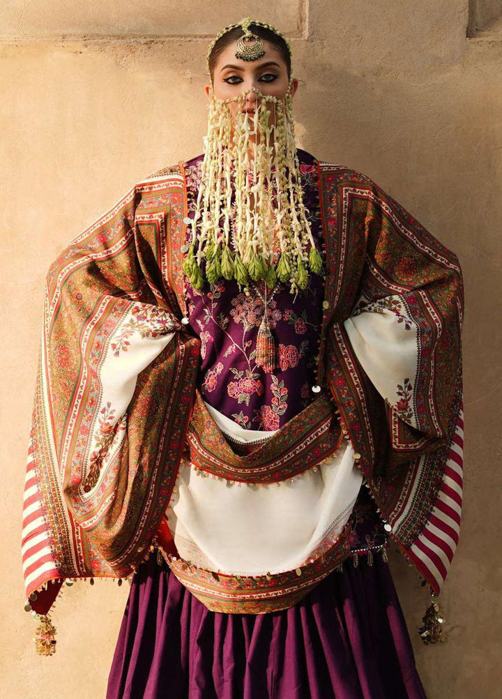 Phoolan Devi by Hussain Rehar Embroidered  Suits Unstitched 3 Piece HRR22PD Bahare - Winter Collection