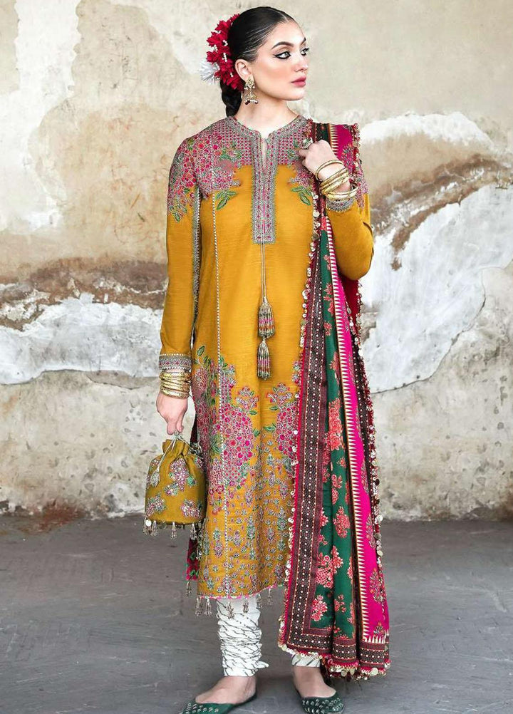 Phoolan Devi by Hussain Rehar Embroidered  Suits Unstitched 3 Piece HRR22PD Hana - Winter Collection
