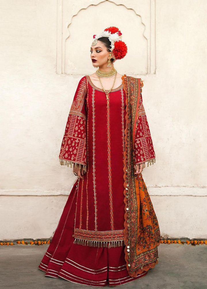 Phoolan Devi by Hussain Rehar Embroidered  Suits Unstitched 3 Piece HRR22PD Laleh - Winter Collection