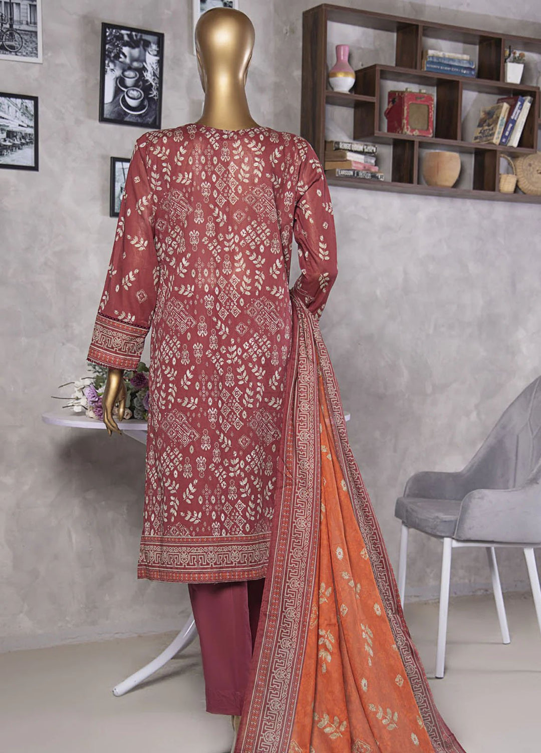 Platinuim Print by HZ Textiles Digital Printed Lawn Suits Unstitched 3 Piece HZ25PDP PPC-403 - Summer Collection