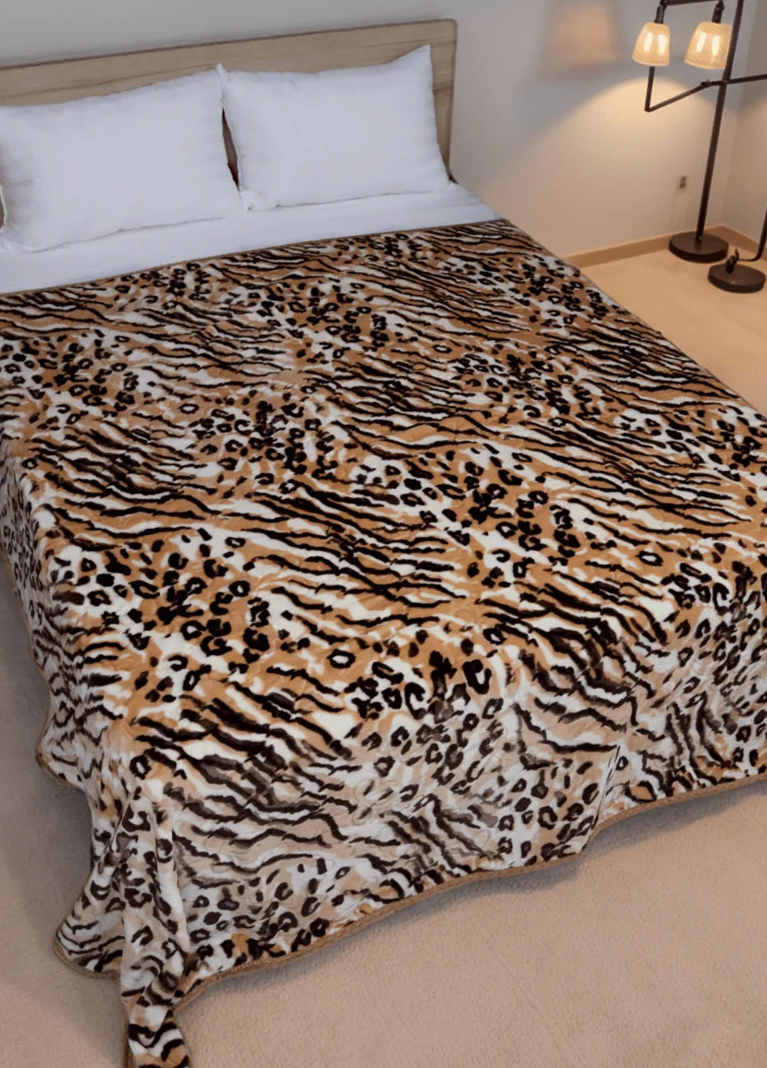 Plush Mink AC Summer Blanket Cheetah