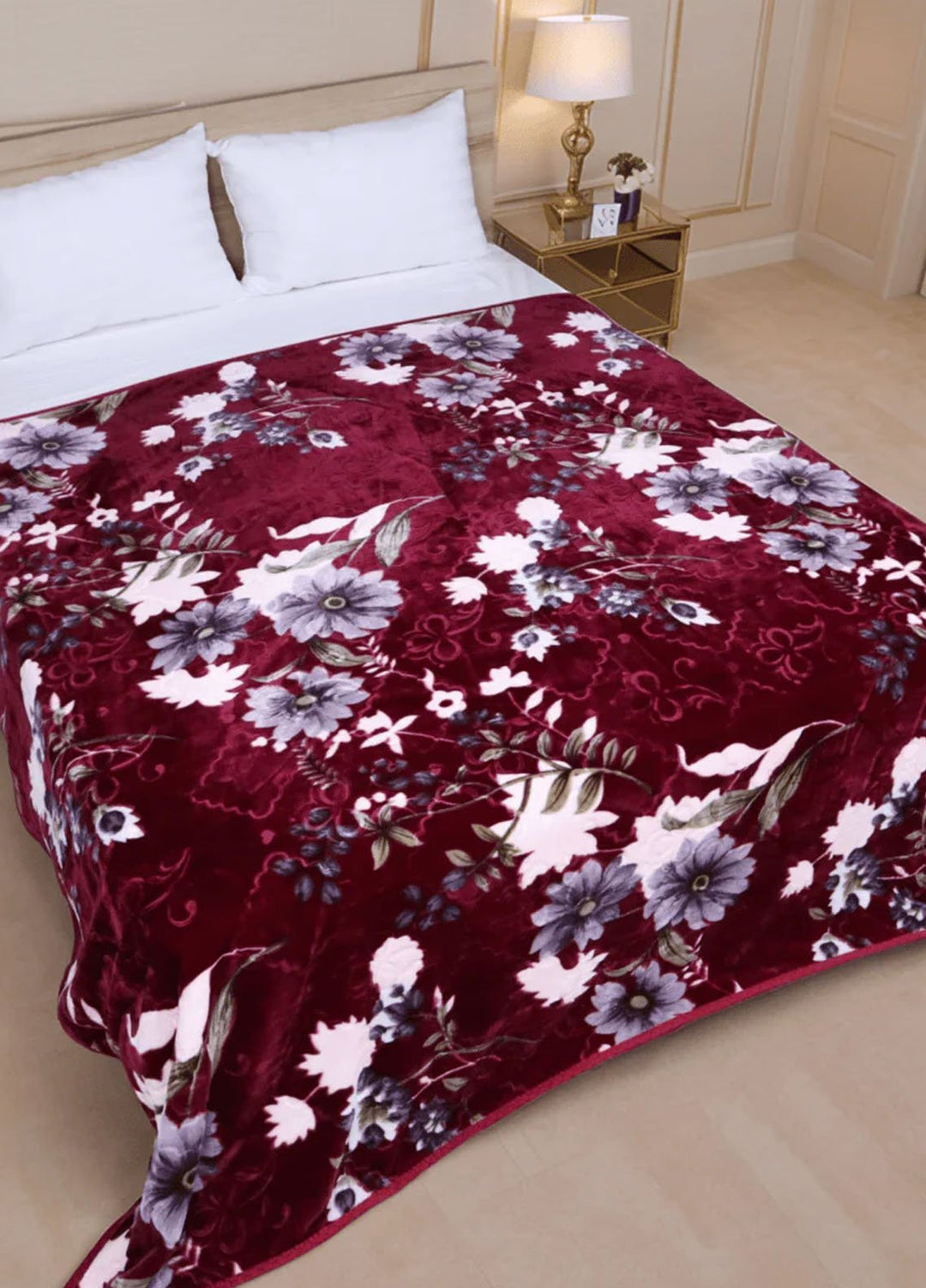 Plush Mink AC Summer Blanket Cranberry