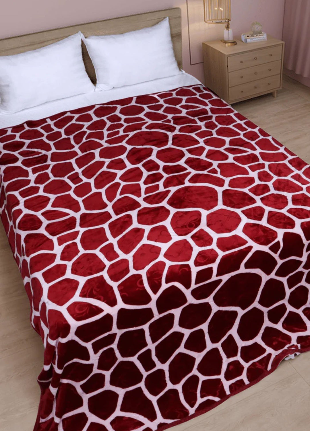 Plush Mink AC Summer Blanket Ruby