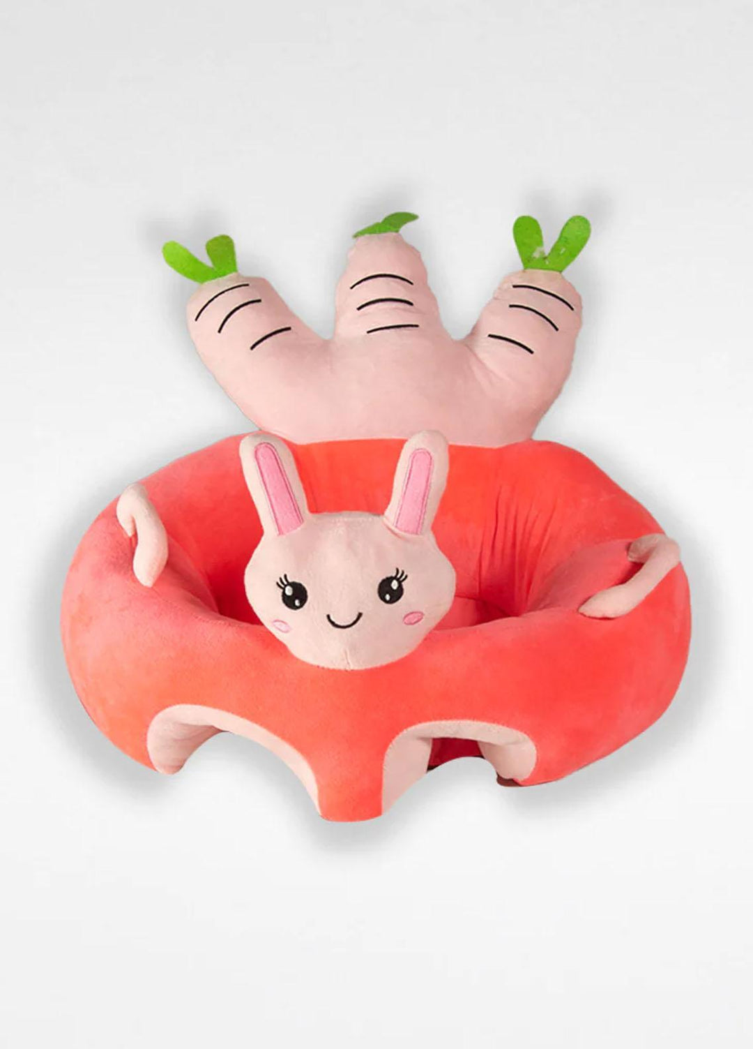 Plush Mink Baby Support Seat with Handles- Pink - Baby Product