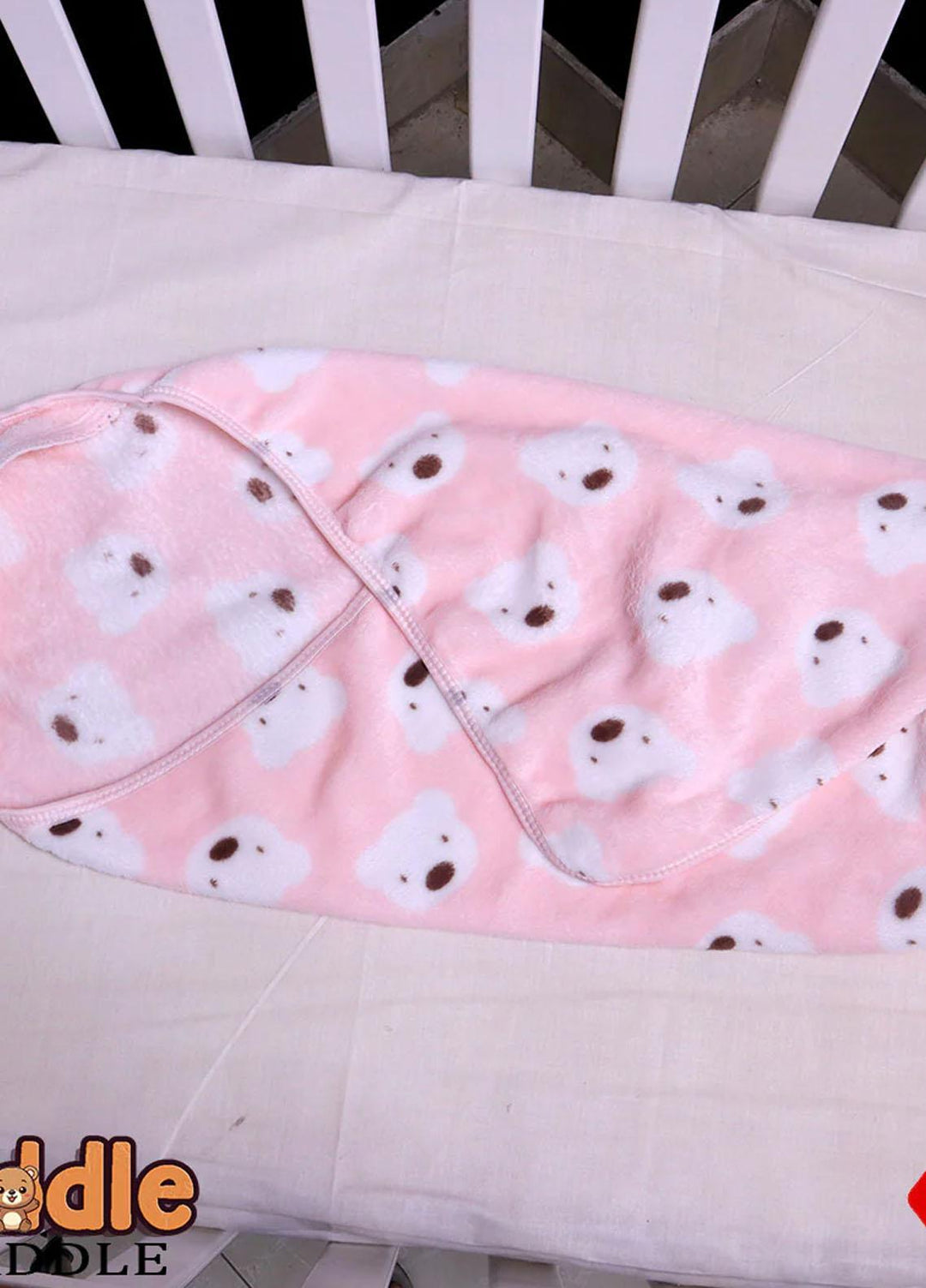 Plush Mink Blanket Cuddle Baby Swaddle Blanket with Hood-Pink - Baby Product