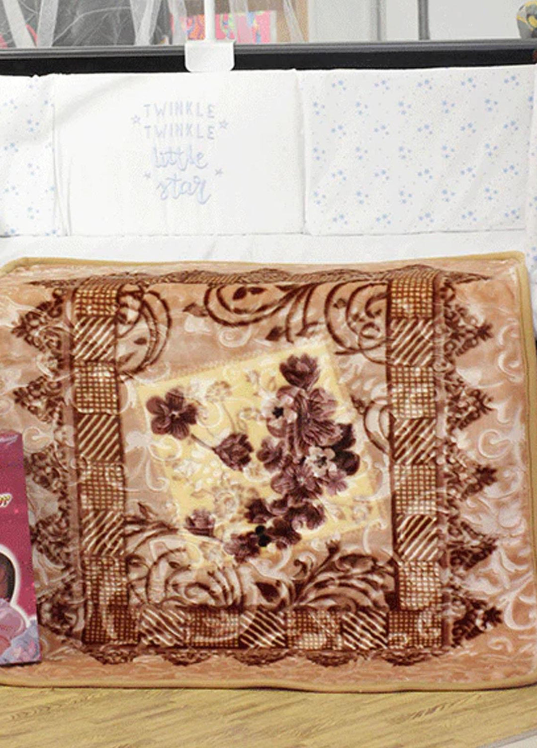 Plush Mink    Blanket Royal Galaxy Embossed Baby blanket- Sand Brown - Baby Product