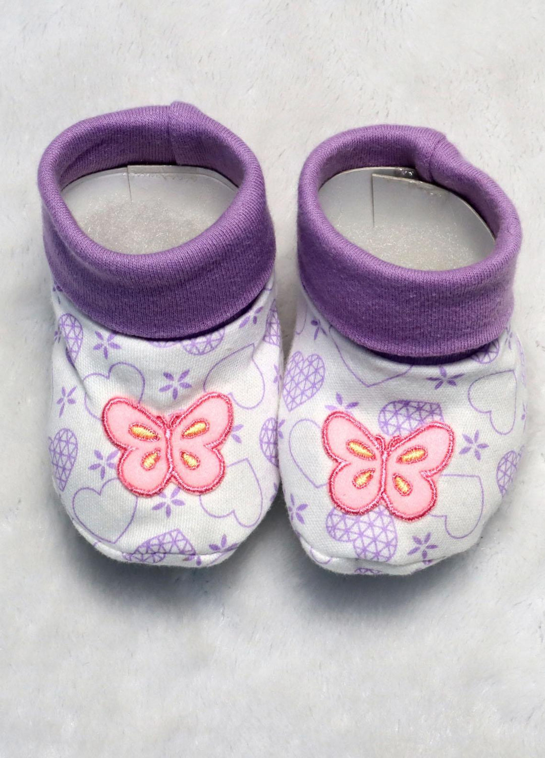 Plush Mink Shoes Shoes For Baby-Purple Butterfly - Baby Product