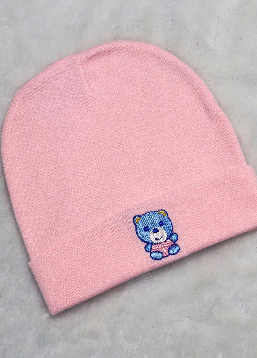 Plush Mink    Cap Infant Baby Cap- Pink - Baby Product