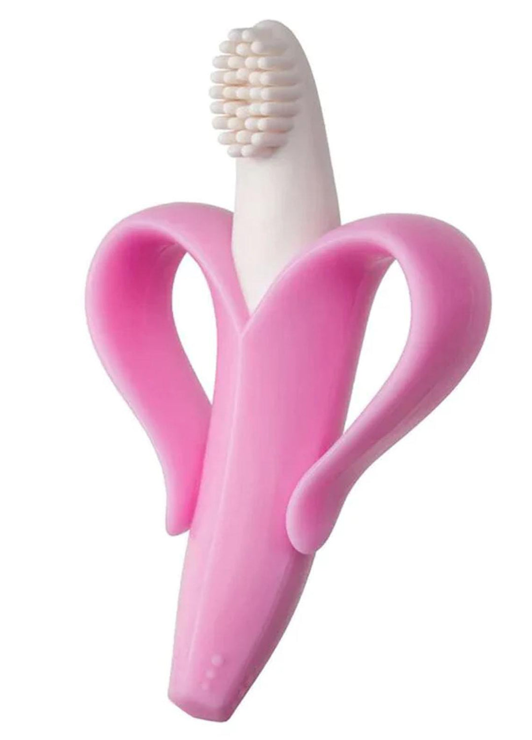 Plush Mink    Toothbrush Banana Shaped Baby Toothbrush- Pink - Baby Product