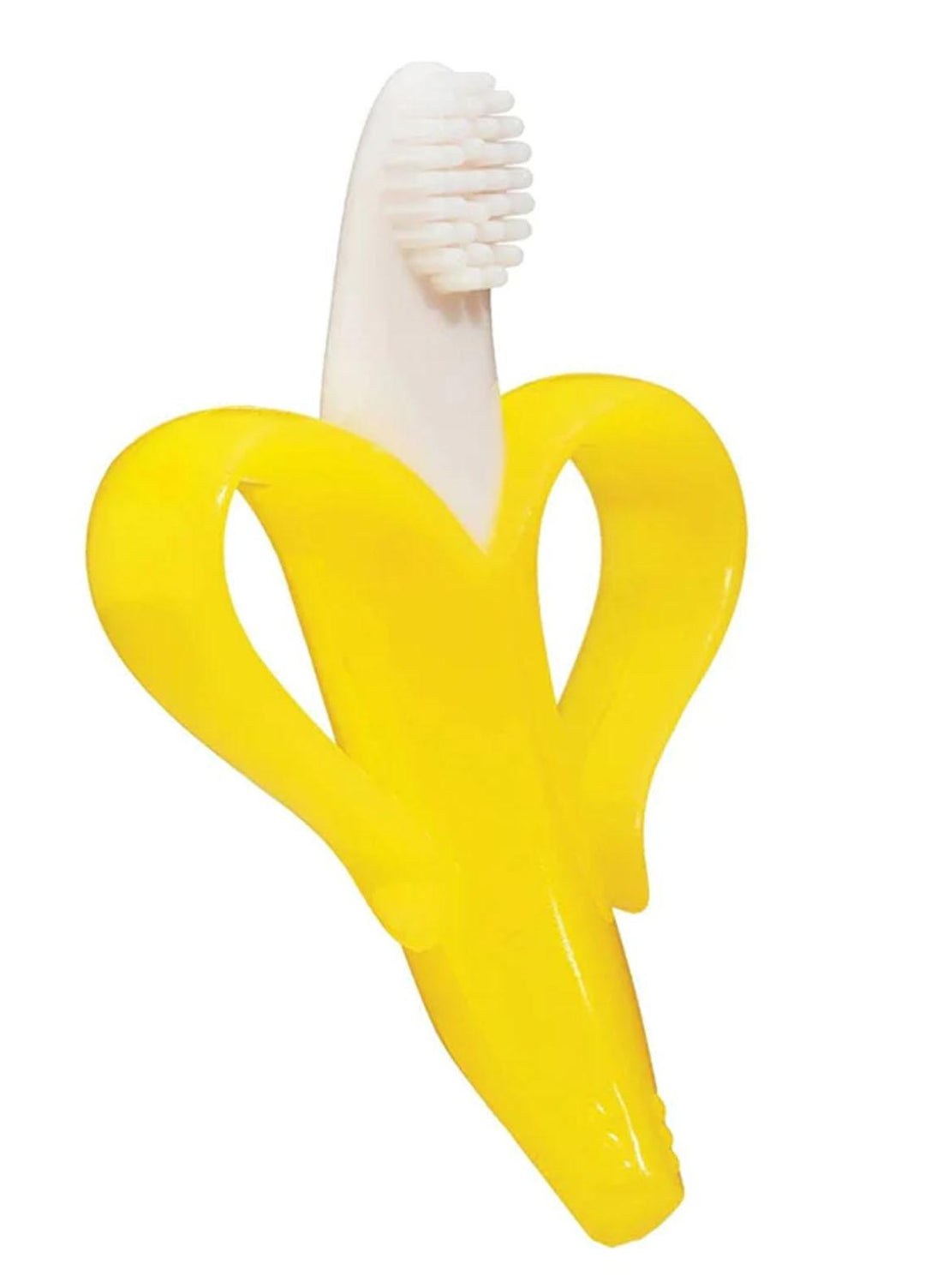 Plush Mink Toothbrush Banana Shaped Baby Toothbrush- Yellow - Baby Product