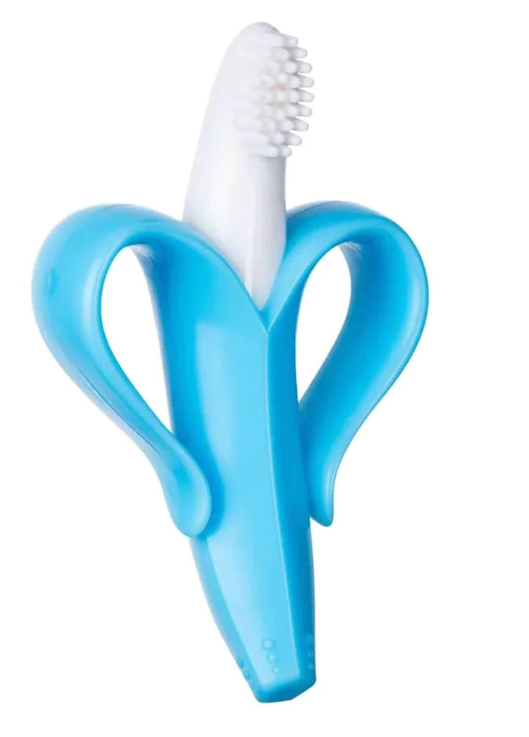 Plush Mink    Toothbrush Banana Shaped Baby Toothbrush- Blue - Baby Product