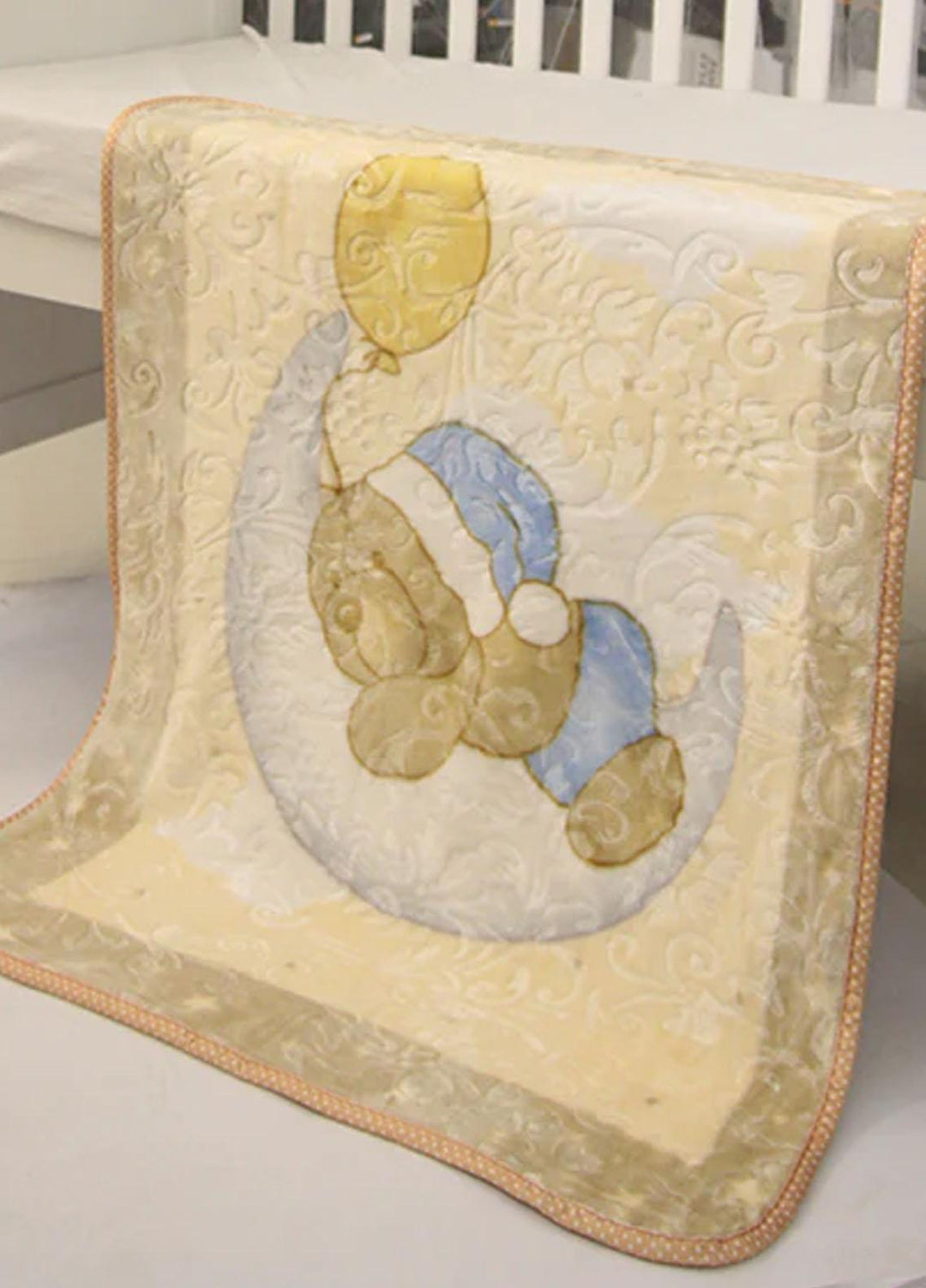 Plush Mink Kitten Cot Baby Blanket Light Brown - Baby Product